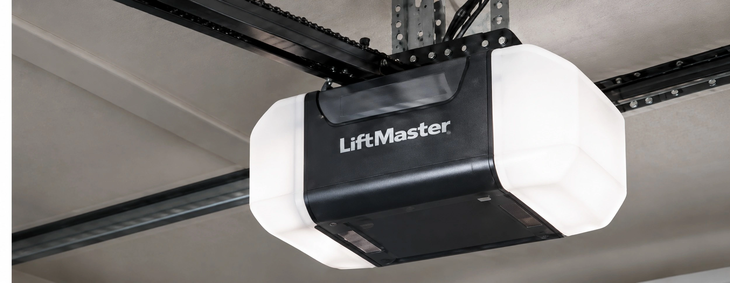 Ceiling-mounted garage door opener